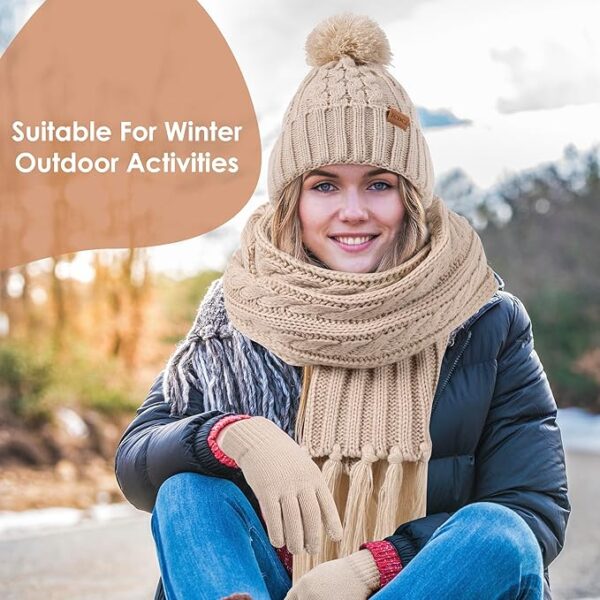 Women Winter Knit Warm Hat - Image 8