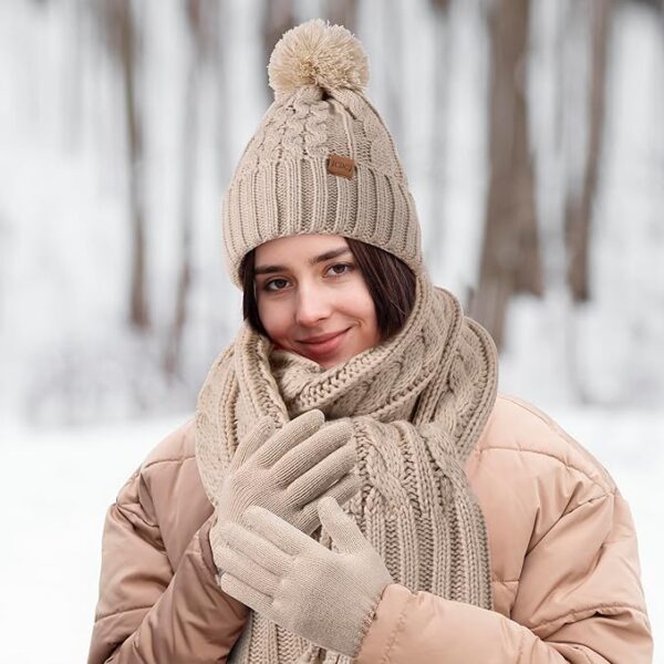 Women Winter Knit Warm Hat - Image 4