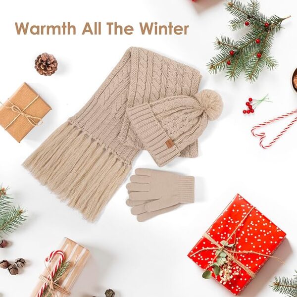 Women Winter Knit Warm Hat - Image 2